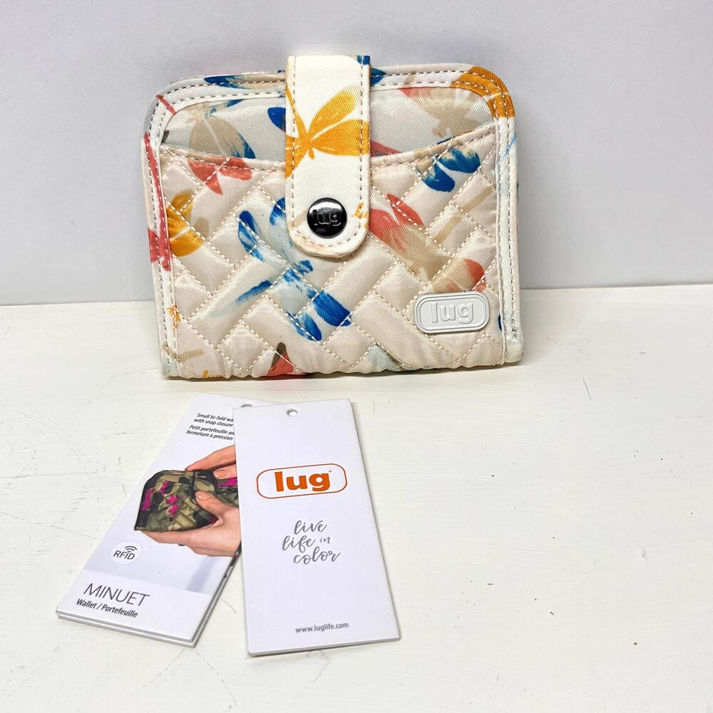 Lug Minuet Compact Wallet RFID Small Dragonfly Bifold
